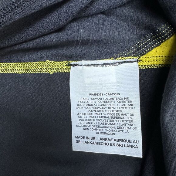 Nike Pro Womens LIVESTRONG Tank Top Black Yellow Racerback Sze L New Bold Sporty - Picture 7 of 10